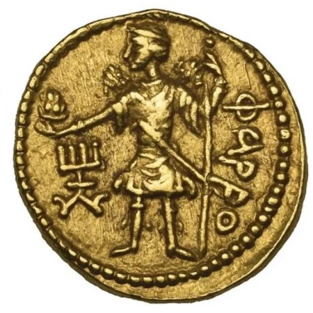 Kushans, Huvishka (c.151-190), gold dinar.