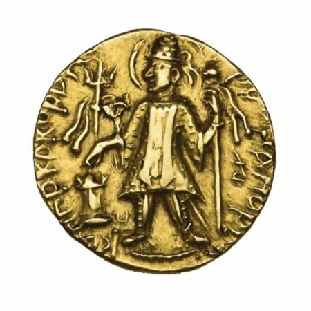 Kushans, Kanishka II gold dinar