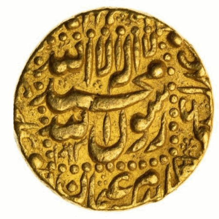 Shah Jahan  gold Mohur